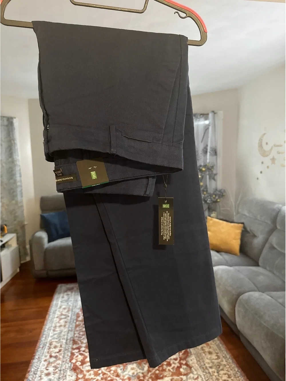 Banana Republic Navy Blue Chino Dress Pants Size 38x30